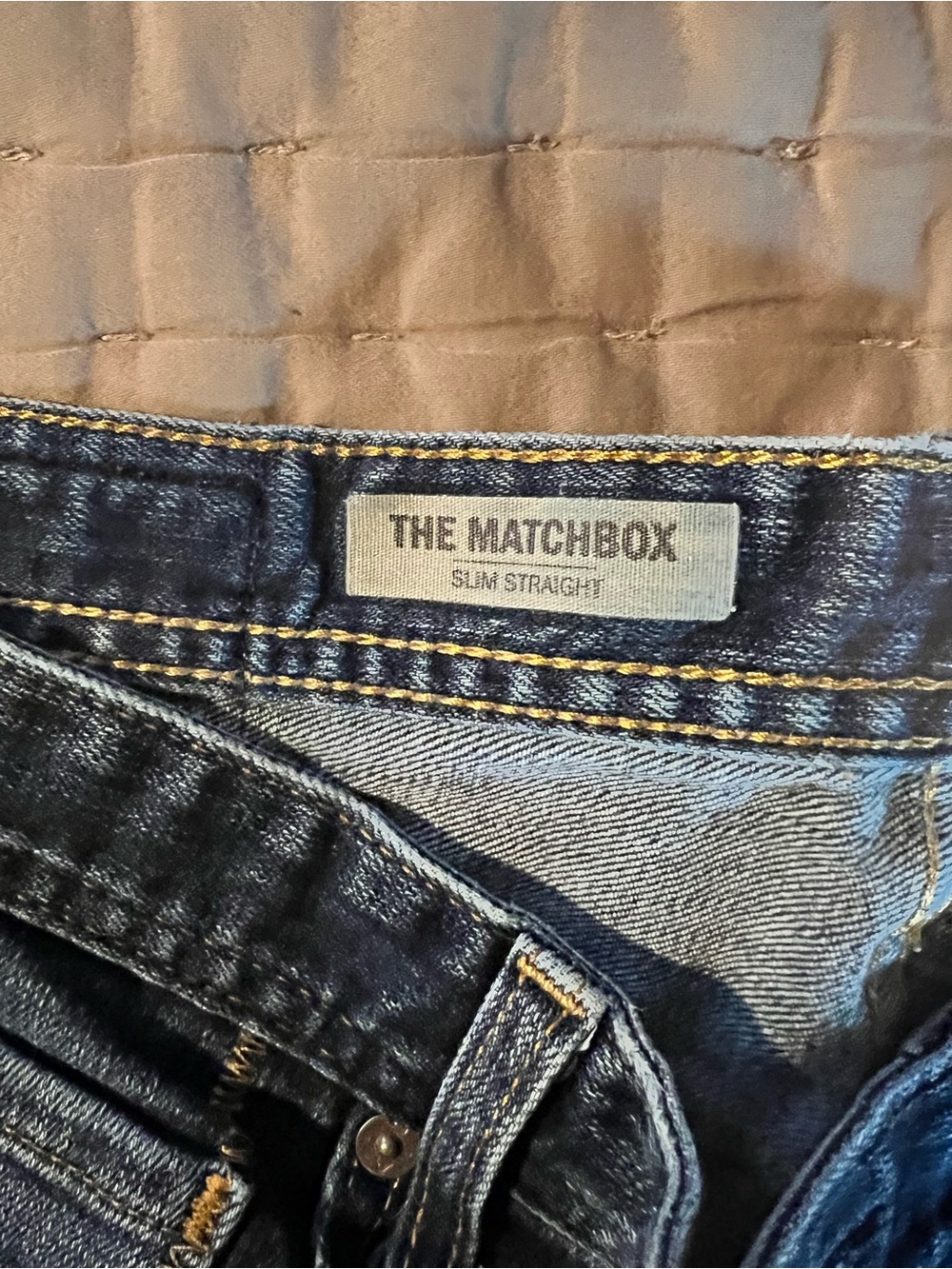 Ag Adriano Goldschmied THE MATCHBOX Slim Straight Dark Indigo Denim Jeans